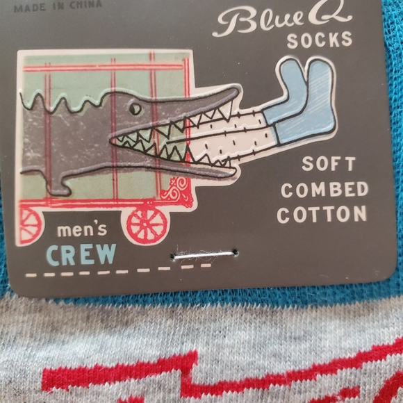 Blue Q socks men's crew size 7-12 - Picture 8 of 10
